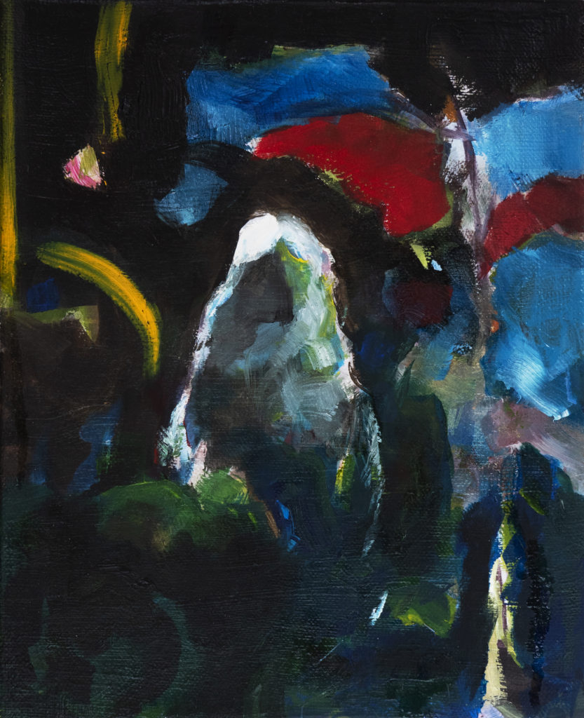 soirée d'été // 27x22cm // huile sur toile // 2021 // quentin toso