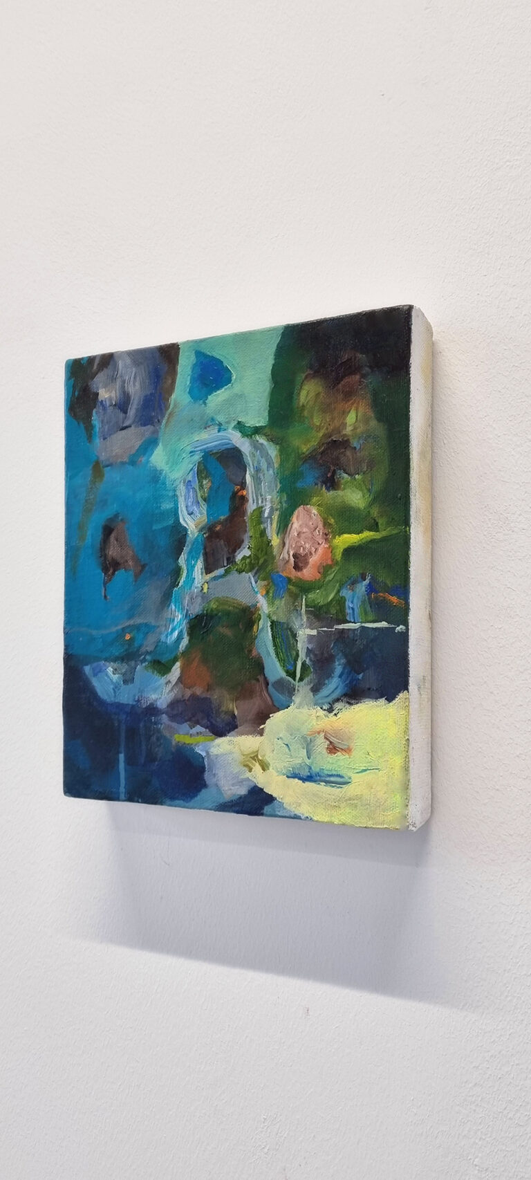 Leman-Plage // 27x22cm // huile sur toile // 2021 // quentin toso