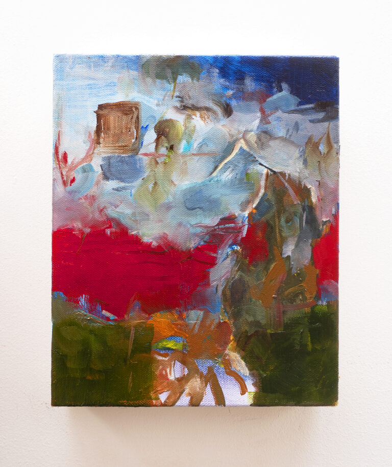 Quentin Toso, le feu des peuples, 27x22cm, huile sur toile, 2020